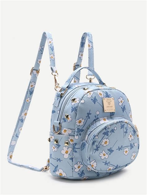 blue blooms backpack
